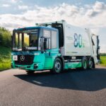 Mercedes dévoile le reEconic, un camion en matériaux recyclés Zweispurig zur Kreislaufwirtschaft: Mercedes-Benz Trucks zeigt den reECONIC – ein batterieelektrisches Fahrzeug mit recycelten MaterialienTwo-lane road to a circular economy: Mercedes-Benz Trucks unveils the reECONIC – a battery-electric vehicle mad
