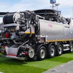 Excavatrices aspiratrices et électrification au menu de l’IFAT 2026 La palme du gigantisme revient à cette hydrocureuse Cappellotto sur châssis 5 essieux Volvo FH copie